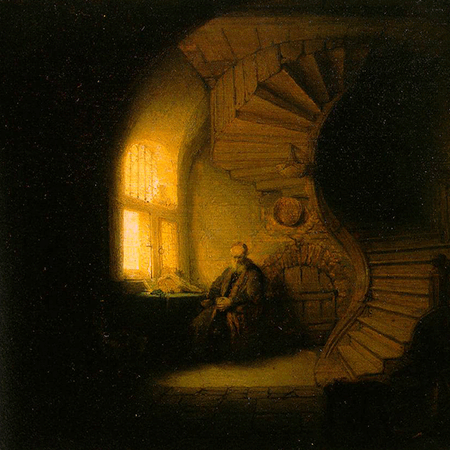 Rembrandt, "Le philosophe" (1633)